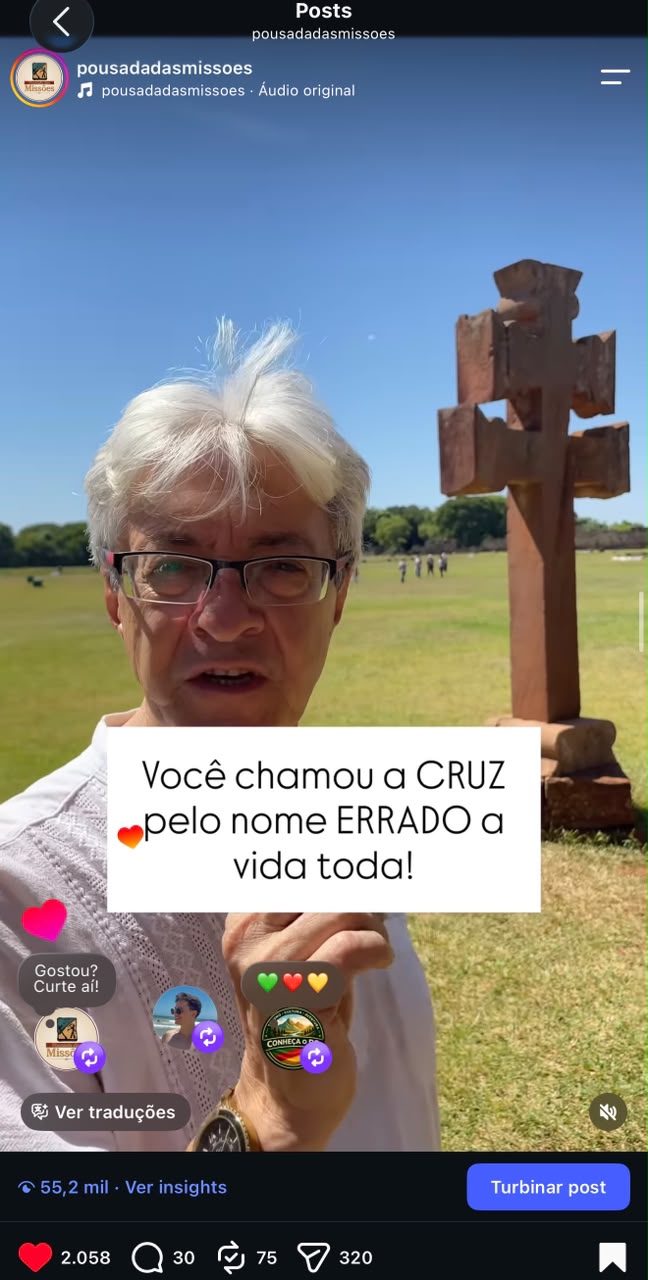 Você chamou a CRUZ pelo nome errado