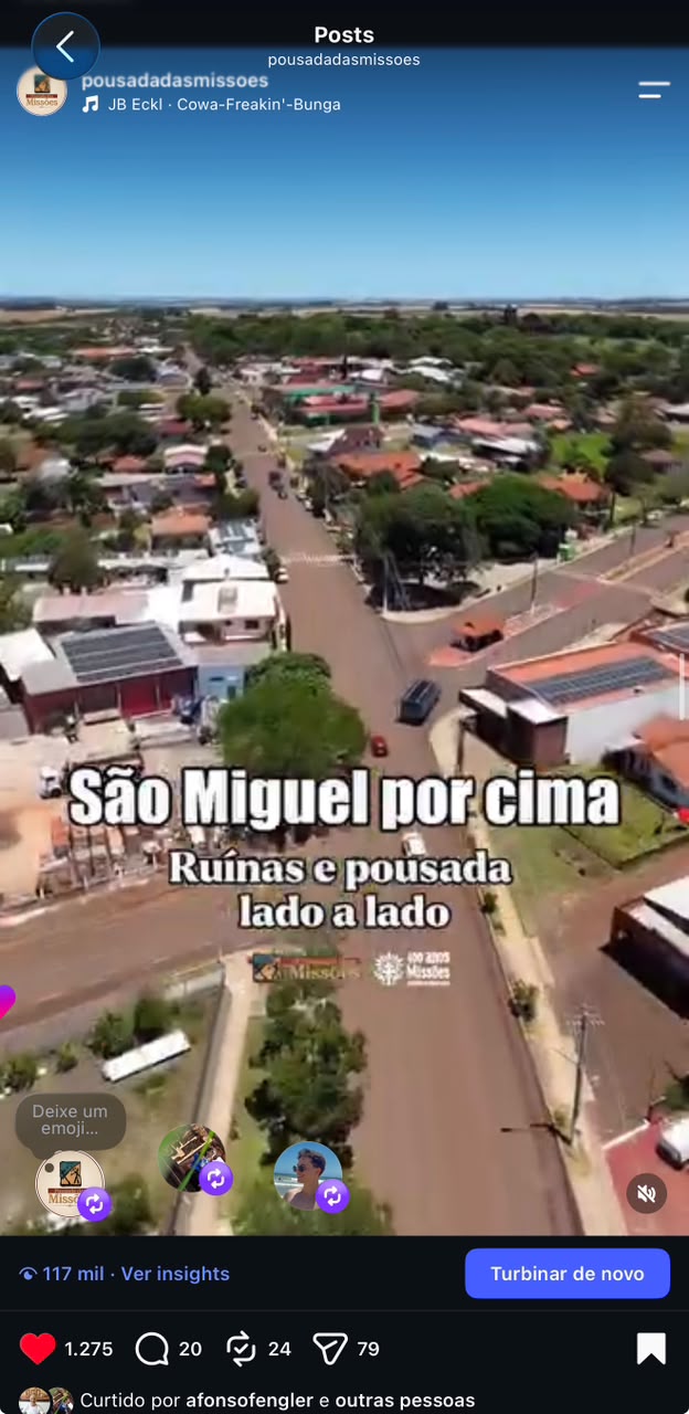 São Miguel por cima · drone